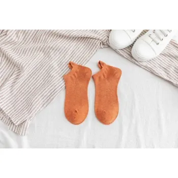 Dámské ponožky Dámské ponožky s vtipnou výšivkou oranžová