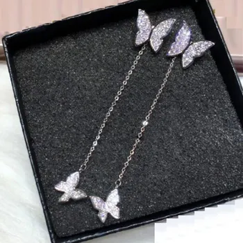 Náušnice Dámské visací náušnice motýli