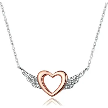 Náhrdelník Dámský náhrdelník s okřídleným srdcem