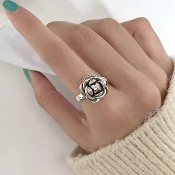 Prsten Dámský prstýnek květina D981 1