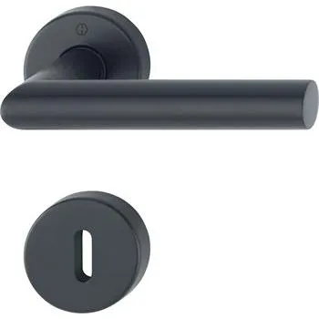 HOPPE sada klik AMSTERDAM na rozetě BB, nerez černá mat