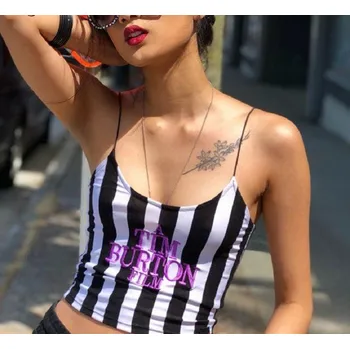 Dámský pruhovaný crop top A1274 M