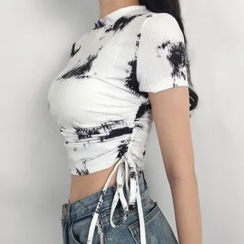 Dámské krátké tričko s dlouhým rukávem B215 XS 5