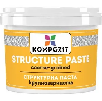 Bílá hrubozrnná strukturovací pasta od Kompozit
