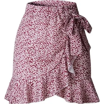 Dámská sukně Dámská mini sukně s vázáním červená M