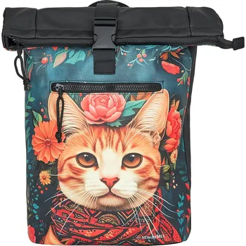 Městský batoh Velký rolovací batoh New Rebels Cat - černá