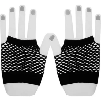 Rukavice Dámské síťované rukavice bezprsté černá