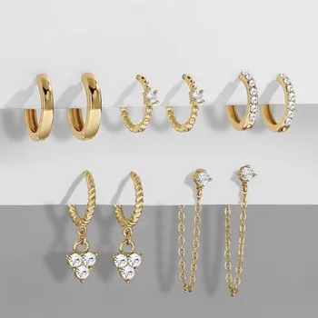 Náušnice Dámské náušnice 5 párů 1