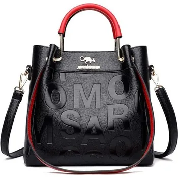 Kabelka Dámská kožená kabelka M1255 červená