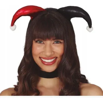 Karnevalový doplněk Čelenka Klaun Šašek s Rohy Cirkusová Z Cirkusu Klaun Šaška Rohy Cirkus