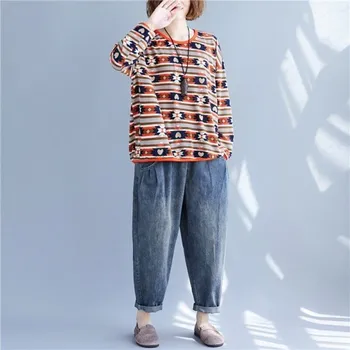 Dámská mikina Dámská overzise mikina se vzorem 3