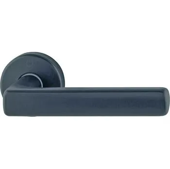 HOPPE poloviční sada klik DALLAS kulatá, čtyřhran 10/62 mm, nerez, černá