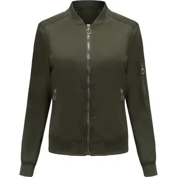 Dámská bunda Dámská jarní bunda P1723 armádní zelená XL