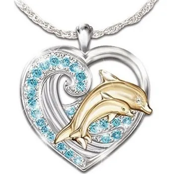 Náhrdelník Dámský náhrdelník s delfíny D326