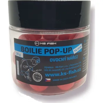Boilies KS Fish Boilie Pop-up 14mm ovocný nářez