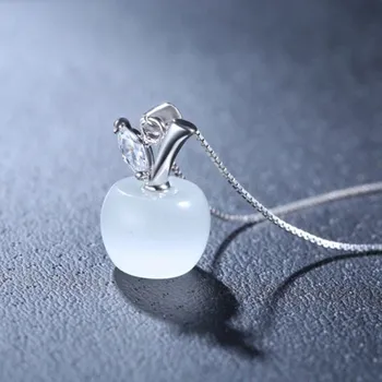 Náhrdelník Dámský náhrdelník s jablkem D402 bílá