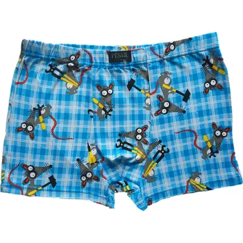 Boxerky FANNIFEN Veselé pánské bavlněné trenkoslipy Myška G55310 Velikost: XXL