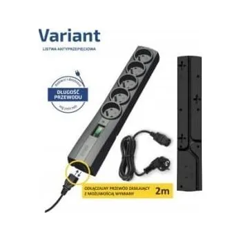 Přepěťová ochrana Přepěťová ochrana Ever 2 m 5 zásuvek