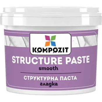 Hladká bílá strukturovací pasta od Kompozit