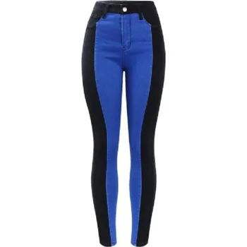 Dámské džíny Dámské dvoubarevné džíny - Modro-černé XL