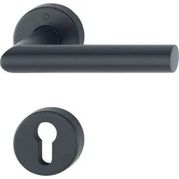 HOPPE sada klik AMSTERDAM na rozetě PZ, nerez černá mat