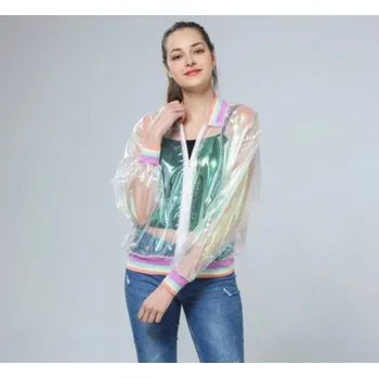 Dámská casual bunda Dámská lehká průhledná bunda