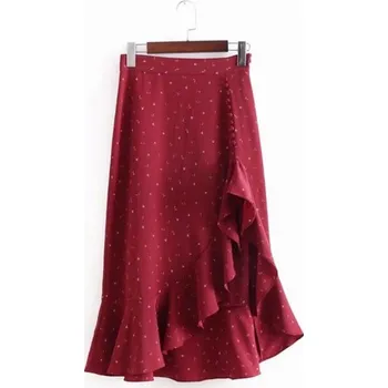 Dámská sukně Dámská sukně s vysokým pasem a volánem G29 M