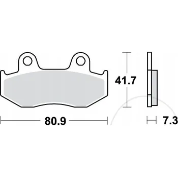 Brzdová destička TRW MCB534 Brzdové destičky