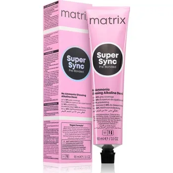 Barva na vlasy Matrix Super Sync Pre-Bonded demipermanentní barva na vlasy odstín 8CG Copper Gold Light Blonde 90 ml