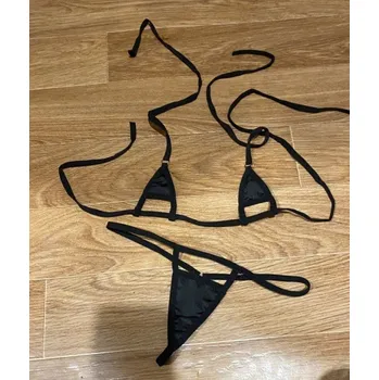 Dámské plavky Dámské mikro bikiny P345 černá