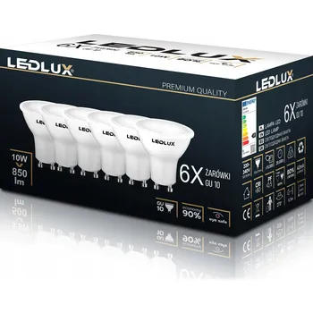 Žárovka LED žárovky LedLux GU10 10W 6 ks