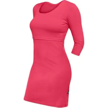 Dámské šaty Jožánek Kojicí šaty Elena, 3/4 rukáv, různé barvy Barva: lososově růžové, Velikost: L/XL