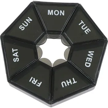 Zdravotnický materiál Týdenní dávkovač na léky P3162 černá