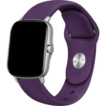 Univerzální silikonový řemínek 20 mm tmavě fialová