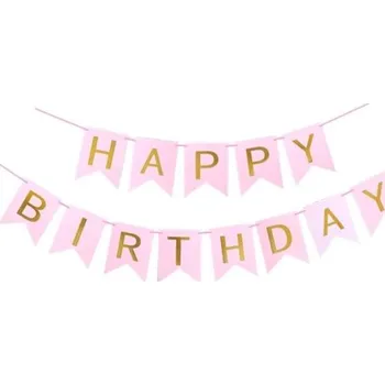 Karnevalový doplněk Girlanda s praporky Happy Birthday 5