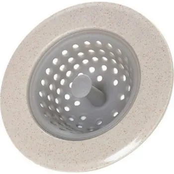 podložka do dřezu Silikonové sítko do odpadu J2731 béžova