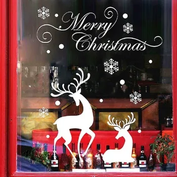 Vánoční dekorace Vánoční samolepka Merry Christmas