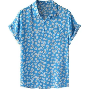 Pánská košile Pánská košile s krátkým rukávem F487 L 1