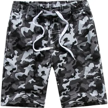 Chlapecké kraťasy Chlapecké plážové kraťasy maskáčové J1942 šedá 13