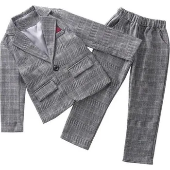 Dívčí kostkovaný oblek 5