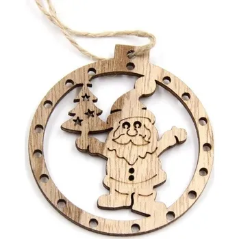 Vánoce Dřevěné vánoční ozdoby 3 ks 20