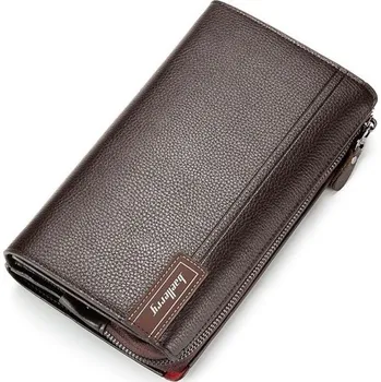 Peněženka Pánská velká kožená peněženka M419 tmavě hnědá