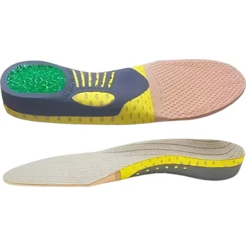 Vložka do bot Žluté gelové vložky do bot Ortopedické stélky Tlumení nárazů Podpora klenby Pohodlí při chůzi Sportovní i pracovní obuv Unisex provedení 39-40