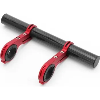 Prodlužovací držák na řídítka 20 cm červená