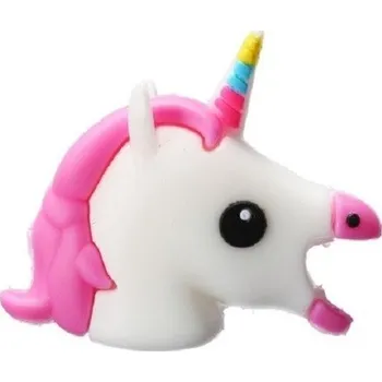 kabelová chránička Ochranný kryt kabelu ve tvaru jednorožce bílá