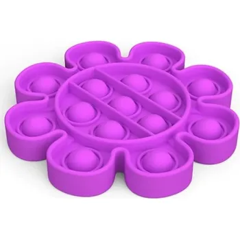 POP IT Pop it antistresová hračka květina fialová
