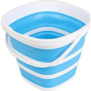 kbelík Skládací kbelík silikonový 10 l světle modrá