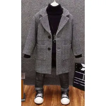 Chlapecký kabát Chlapecký kabát L2103 šedá 4