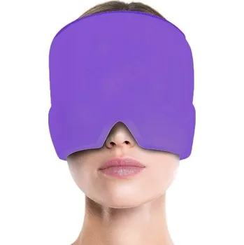 Škraboška na spaní Maska proti migréně a bolestem hlavy fialová