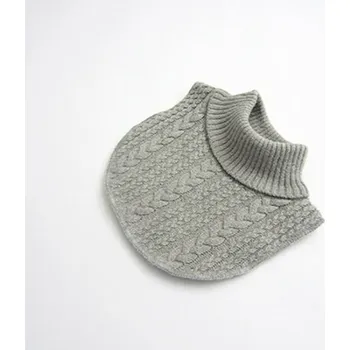 Šála Dětský pletený nákrčník šedá